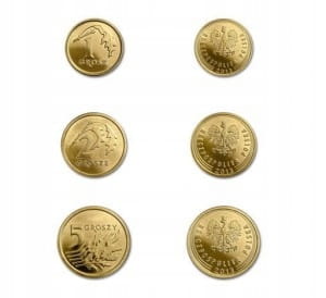 1 , 2 , 5 gr 2013 KOMPLET Z MENNICY RM
