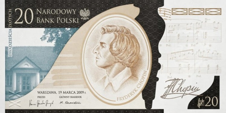 20 ZŁ 2010 CHOPIN - UNC W ETUI