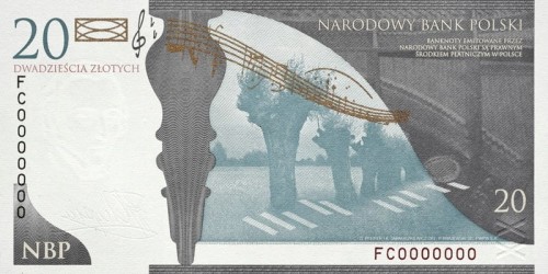 20 ZŁ 2010 CHOPIN - UNC W ETUI