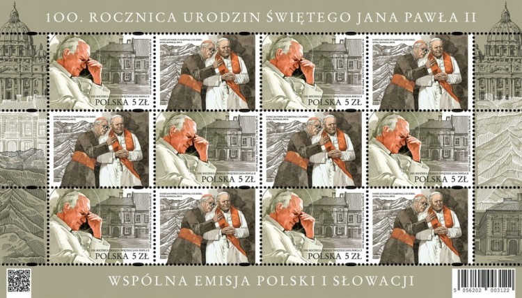 ARKUSZ Fi 5055** 100.R.URODZIN JP II