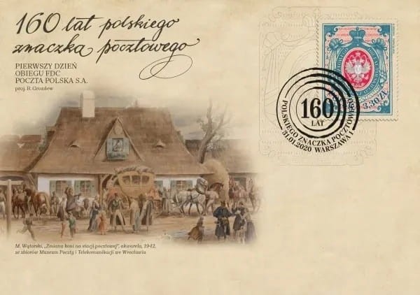 FDC Fi 5034 160 LAT POLSKIEGO ZNACZKA POCZTOWEGO 2020