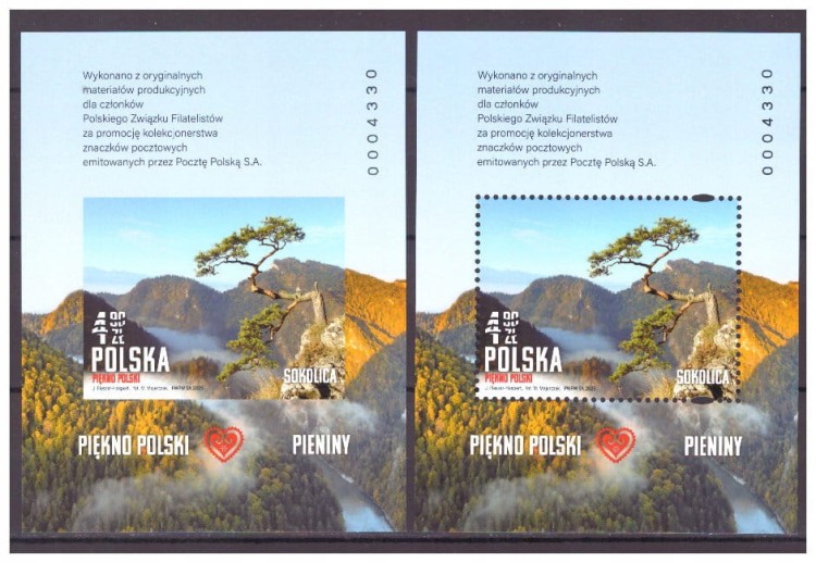 Fi 5445** SOKOLICA-PIENINY-PIĘKNO POLSKI ND-NOWODRUKI A i B 2025