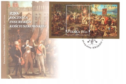 FDC Fi 5380 INSUREKCJA KOŚCIUSZKOWSKA Z 2024