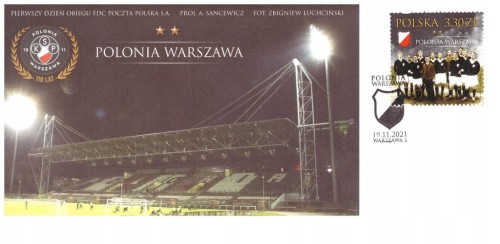 FDC Fi 5184 POLONIA WARSZAWA Z 2021