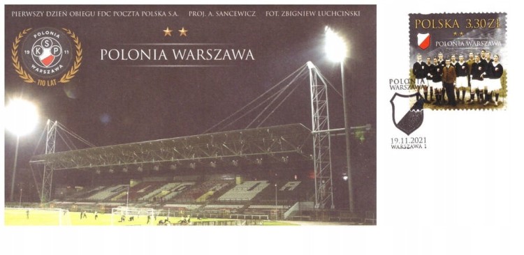 FDC Fi 5184 POLONIA WARSZAWA Z 2021