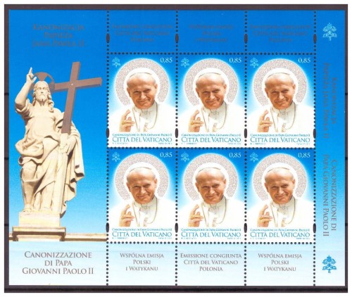 ARKUSZ 4518 Z** KANONIZACJA JP II - WYD.WATYKANSKIE