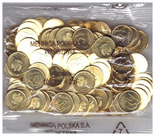 2 gr GROSZE 2024 WORECZEK MENNICZY/100 SZTUK/ - MW