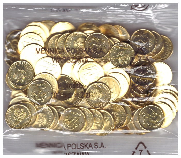 2 gr GROSZE 2024 WORECZEK MENNICZY/100 SZTUK/ - MW