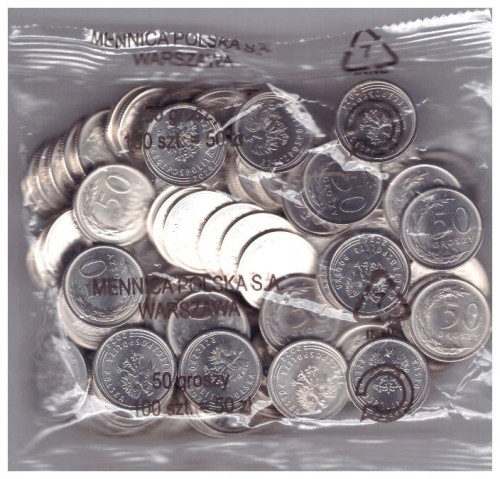 50 GR GROSZY 2024 WORECZK MENNICZY/100 SZTUK/ - MW
