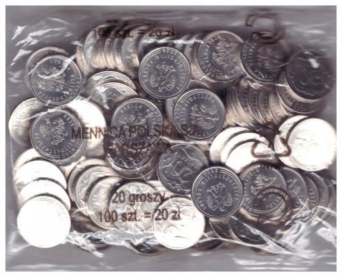 20 GR GROSZY 2024 WORECZK MENNICZY/100 SZTUK/ - MW