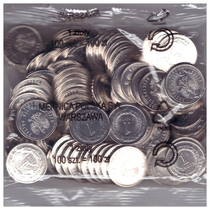 1 ZŁ ZŁOTY 2024 WORECZK MENNICZY/100 SZTUK/ - MW