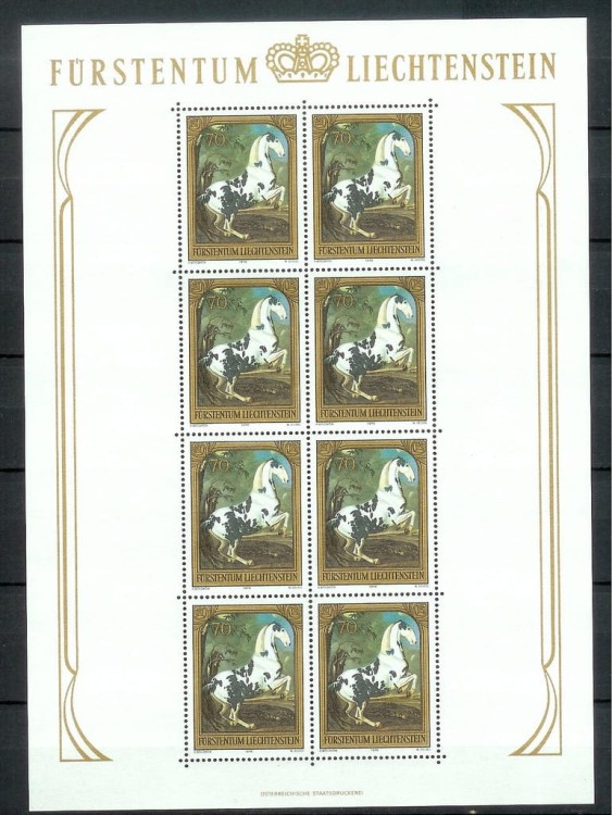 ARKUSZE Mi. 717-719 Z 1978 r. LIECHTENSTEIN