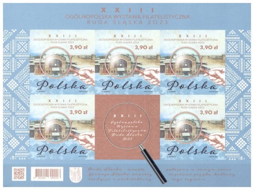 ARKUSZ Fi 5342 A ** CIĘTY XXIII WYSTAWA FILATELISTYCZNA RUDA ŚLĄSKA