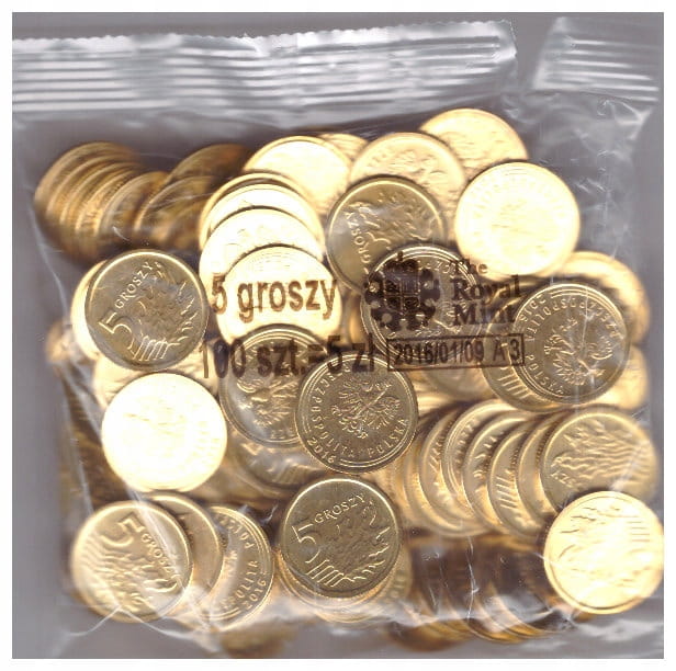 5 GR 2016 WORECZEK MENNICZY/100 SZTUK/ - RM