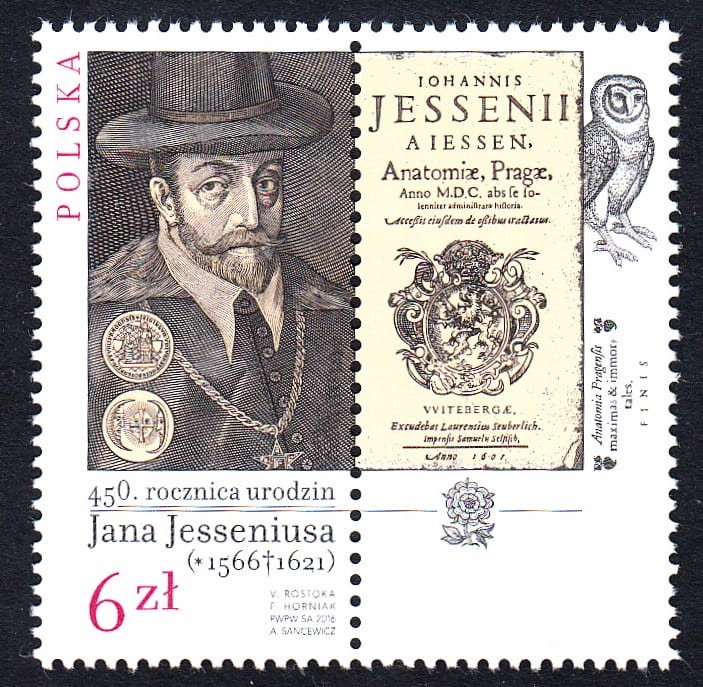 ZNACZEK .4695** Z PRZYWIESZKĄ JAN JESSENIUS