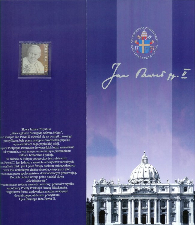 Fi. 3867** 25.ROCZ.PONTYFIKATU JANA PAWŁA II Ag