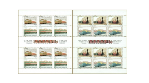 ARK. 3393-3396**150 LAT KOLEI NA ZIEMIACH POLSKICH