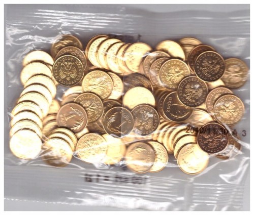 1 GROSZ 2010 WORECZEK MENNICZY/100 SZTUK/ - MW