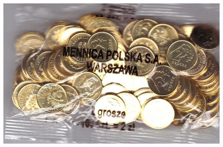 2 GROSZE 2021 WORECZEK MENNICZY/100 SZTUK/ - MW