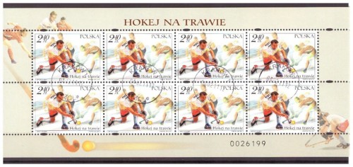 ARKUSZ 4356 HOKEJ NA TRAWIE - KASOWANY