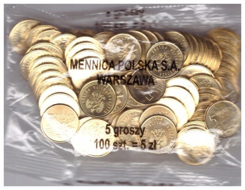 5 GR 2021 WORECZEK MENNICZY/100 SZTUK/ - MW