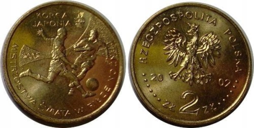 2 zł 2002 KOREA - JAPONIA