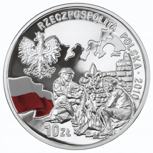 10 ZŁ 2010 HARCERSTWO POLSKIE - MENNICZA NBP !!!